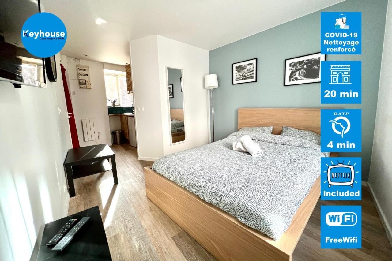 Studio 2 People Wifi Netflix Proche Paris Apartment Le Pre-Saint-Gervais Ngoại thất bức ảnh